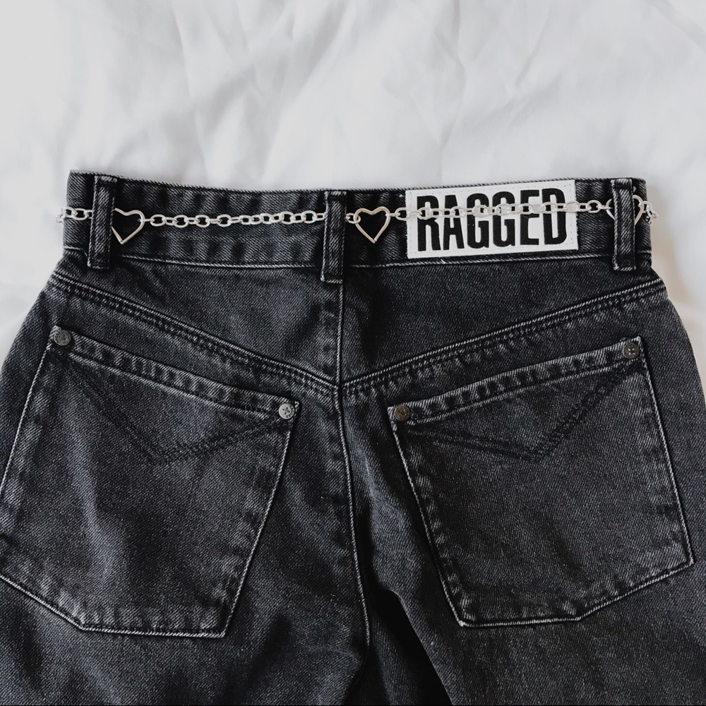 Silver Heart Chain Belt